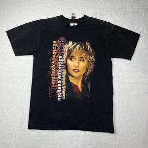 Winterland T Shirt Men Medium Black Melissa Etheridge Singer Songwriter Musician